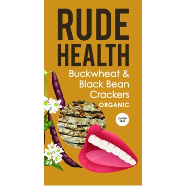 Rude Health Buckwheat & Black Bean Crackers 120g